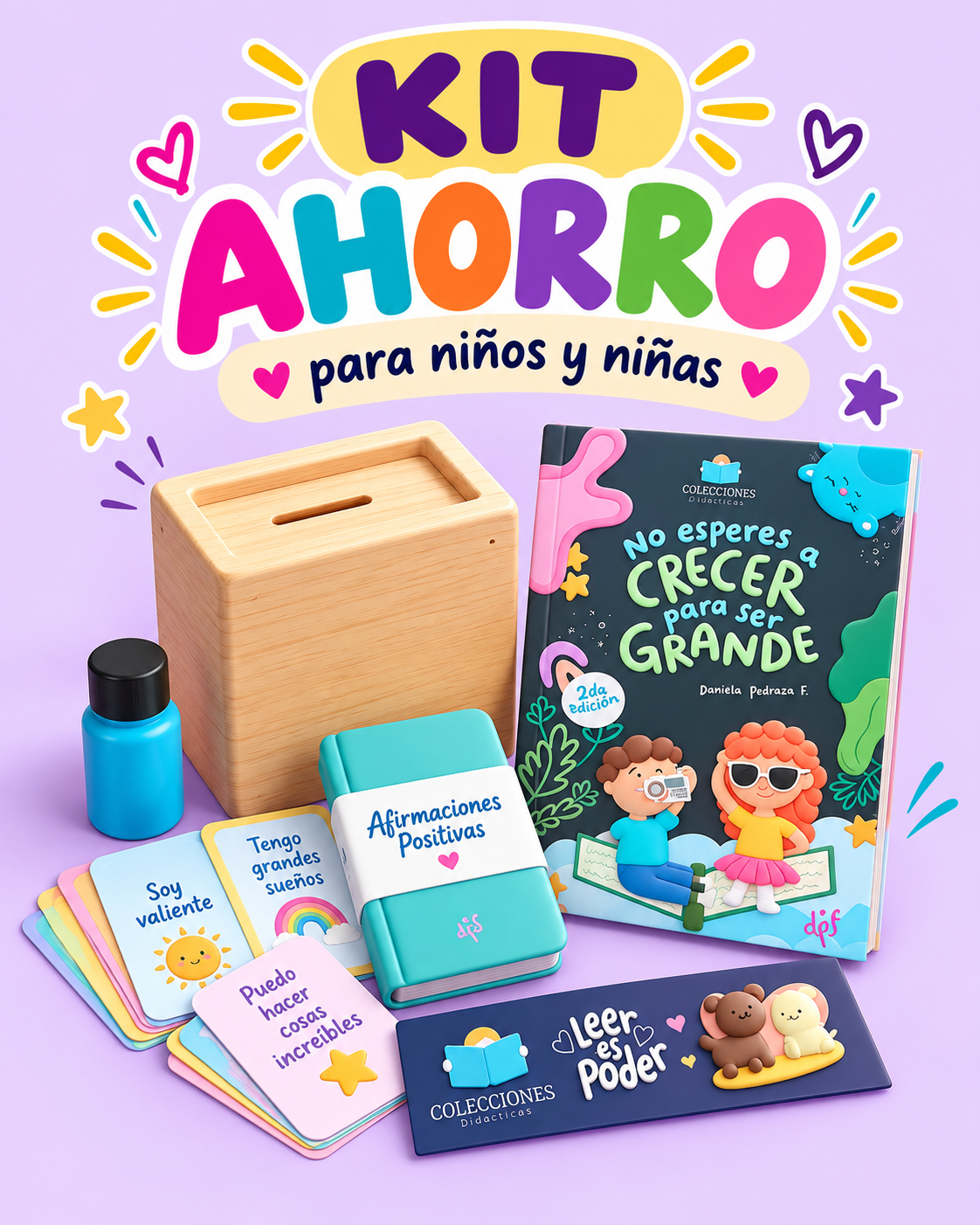 KIT NO ESPERES A CRECER más afirmaciones